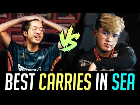 Best CARRIES in SEA Battle - 12K MMR 23savage vs 11K MMR Gabbi DOTA 2