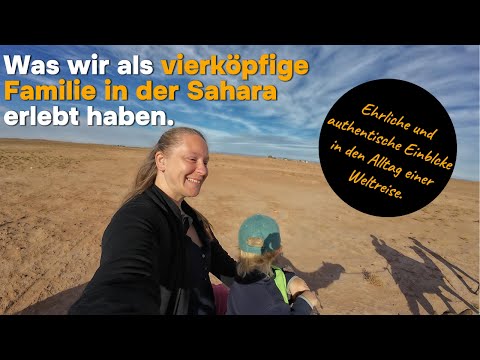 Durch die Sandwüste Erg Chegaga mit Exmo und Kamelen - als Familie in Marokko