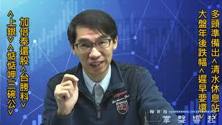 【掌聲響起】#賴昇楷 0219 - 多頭準備出”清水休息站”，大盤年後跌幅「遲早要還」；加倍奉還股《台勝科》⊕，《上銀、惦惦呷三碗公》接棒 (圖)
