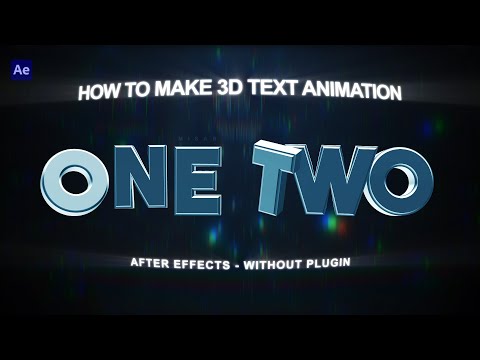 How to Make 3D Text Animation in After Effects | No Plugins