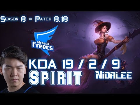 AFs Spirit NIDALEE vs OLAF Jungle - Patch 8.18 KR Ranked