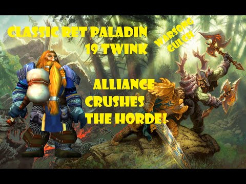 Classic Ret Paladin 19 Twink PVP BG - Alliance Crushes The Horde!