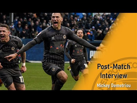 MICKEY DEMETRIOU🎙️| Hear from the Skipper as he speaks after scoring the winner away at Barrow