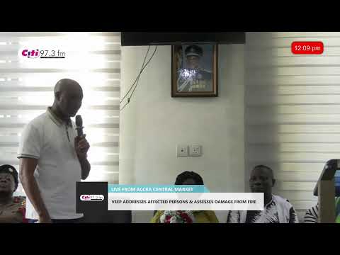 🚨 Channel One TV LIVE!!! | Vice President Visits Accra Central Market Fire Scene