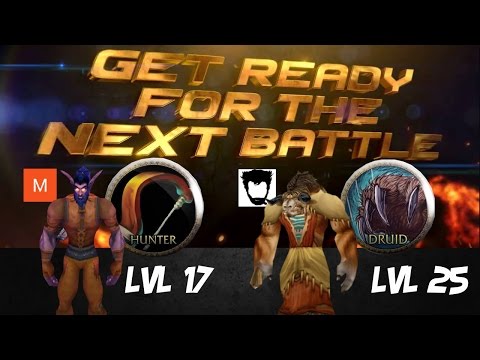 Lvl 17 Hunter versus Lvl 25 Druid 'And now you're causing problems!'