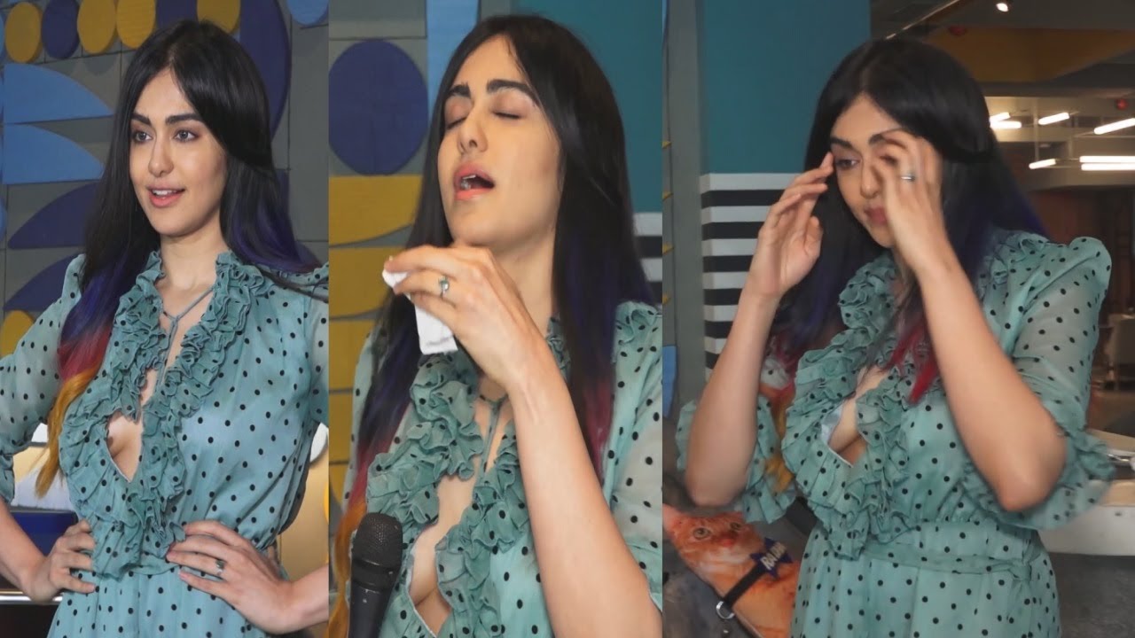 Oops Moments of Adah Sharma While Sleeping Her Gown - Watch Video