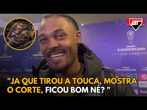 SABINO MOSTRA CABELO DO SÃO PAULO E FALA SOBRE EMPATE CONTRA O MILLONARIOS