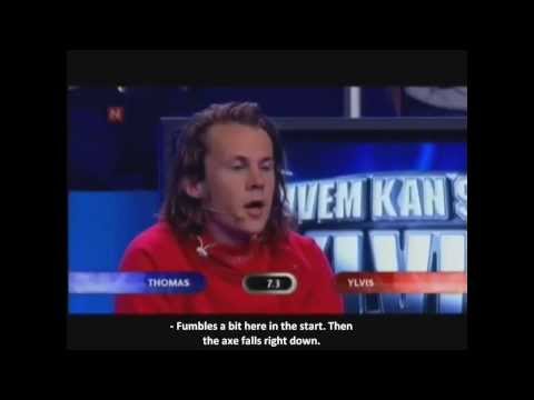 Wood Cleaving (Eng. subtitles) - Hvem kan slå Ylvis?
