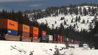 preview picture of video 'Trees, trains, snow and a place called Soda Springs'