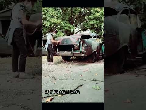Thumbnail for 1957 Chevy 2dr conversion #barnfind #chevy #57chevy #trifive #restoration #classiccars #hotrod by Car