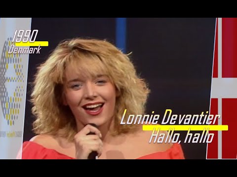 eurovision 1990 Denmark 🇩🇰 Lonnie Devantier - Hallo, hallo ᴴᴰ
