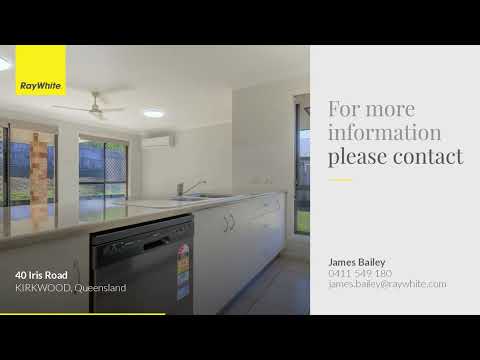 40 Iris Road, Kirkwood, QLD 4680, 4房, 2浴, House