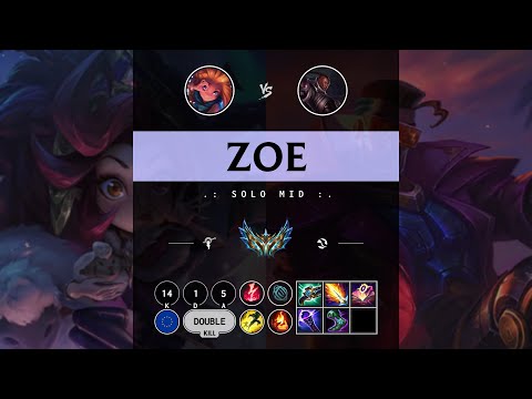 Zoe Mid vs Lucian - EUW Challenger Patch 14.10
