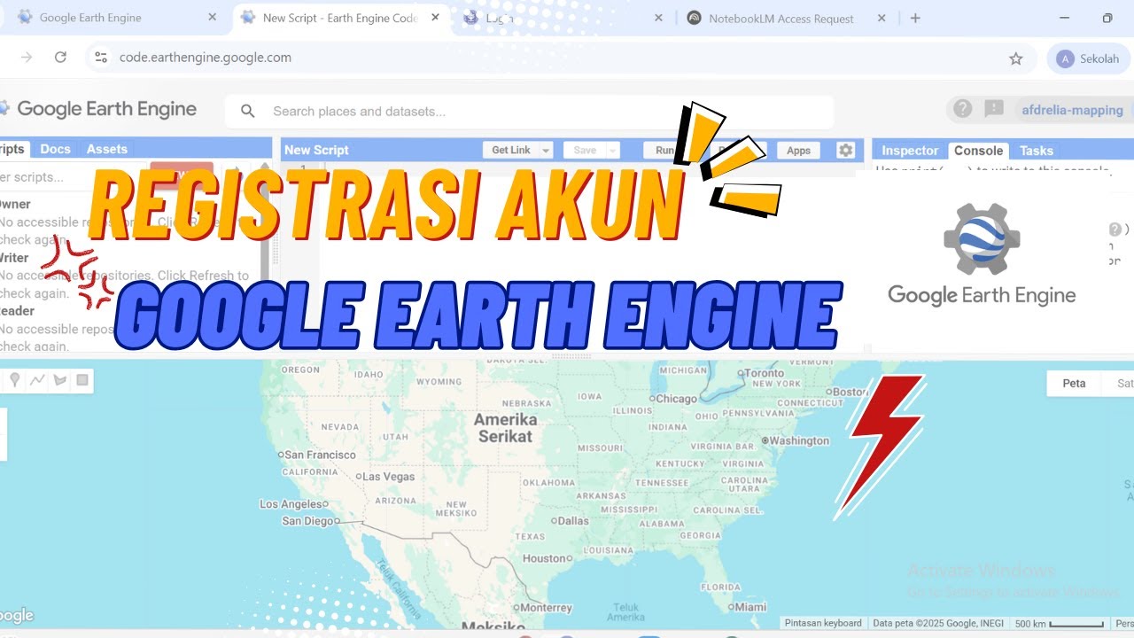 TERBARU Tutorial Pembuatan Akun GEE Google Earth Engine 2025