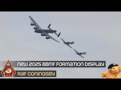 BEST WE'VE EVER SEEN! THE NEW 2025 BBMF FORMATION, BREAK & FIGHTER DOGFIGHT DISPLAY • RAF CONINGSBY