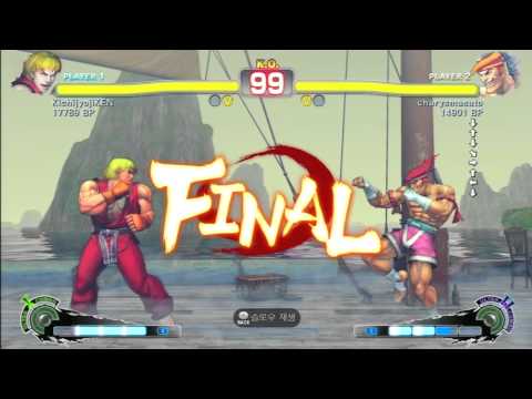 SSF4 Rank Match  KichijyojiKEN (KE)  vs  charysmasato (AD)