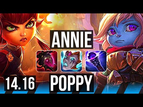 ANNIE vs POPPY (MID) | 6k comeback, 49k DMG, 8/6/25 | NA Grandmaster | 14.16