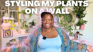 How I Styled My Bedroom Wall with Houseplants! | Wall Tour