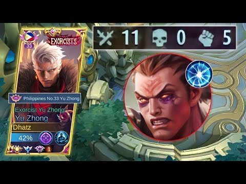 PHOVEUS 1 MINUTE FIRST BLOOD CRAB BAIT! | YU ZHONG PASSIVE ABUSE - MLBB