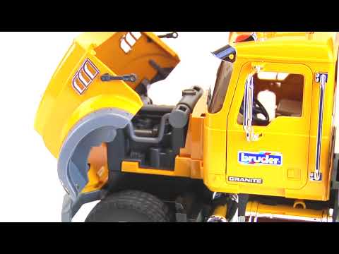 Автокран MACK, 02-818 02818 Bruder Спецтехника игрушка подарок для мальчика