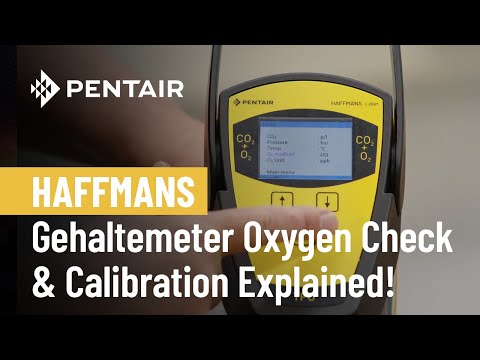 Pentair Haffmans TECH TALK - Gehaltemeter, Type c/o-DGM - Oxygen Check & Calibration