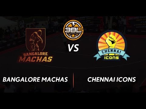 3BL Season 1 Round 5(Bangalore) - Full Game - Day 1 -Bangalore Machas vs Chennai Icons
