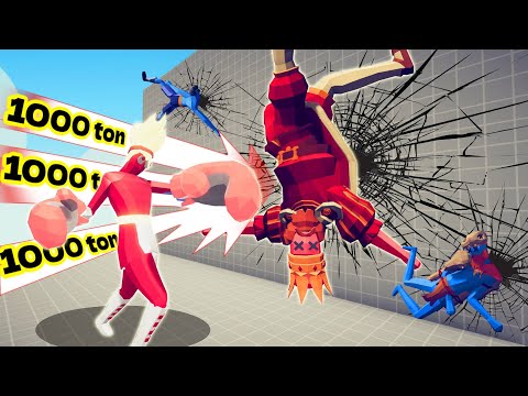 1000TON PUNCH - PINNING EVERY UNIT TO THE WALL | TABS - Totally Accurate Battle Simulator