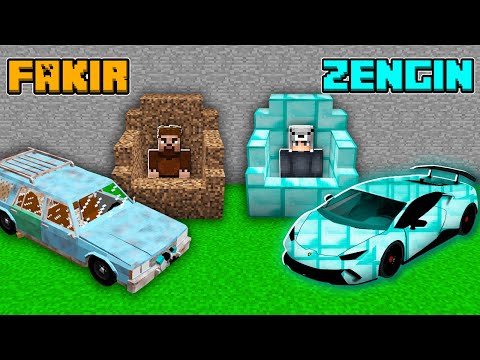 FAKİR ARABACI VS ZENGİN ARABACI 😱 - Minecraft
