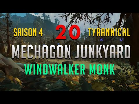 20 Mechagon Junkyard S4 9.2 - Windwalker Monk (Tyrannical/Inspiring/Quaking/Shrouded)