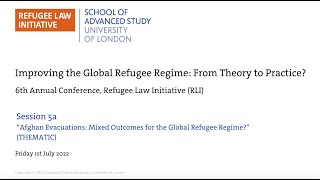 RLIConf22: Panel Session 5A -"Afghan Evacuations: Mixed Outcomes for the Global Refugee Regime?"