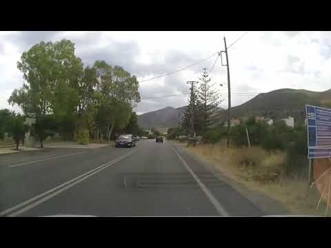Driving around Monemvasia (Peloponese), by the coast, Greece