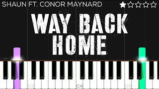Download lagu SHAUN Way Back Home EASY Piano Tutorial... mp3