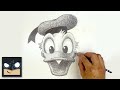 How To Draw Donald Duck Beginner Pencil Sketch Tutorial Step By Step