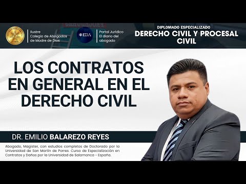 LOS CONTRATOS EN GENERAL EN EL DERECHO CIVIL - EMILIO BALAREZO REYES