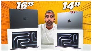 M3 MacBook Pro 14" vs M3 Max MacBook Pro 16" Unboxing - Space Black Color Differences!