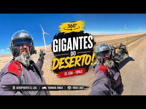 🌎 360° | Gigantes do Deserto! Os Impressionantes Geradores Eólicos de El Loa 🇨🇱🏍️
