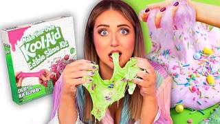 I tried EDIBLE SLIME *disaster* | Viral Ventures!