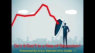 Do's & Don't in a time of recession | Recession | Scratch | #shorts | #viral | # trending| #finance