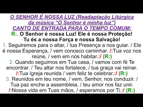 Responsório Breve - Paróquia Nossa Senhora da Luz