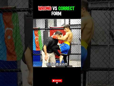 Wrong vs Correct Self Defense Form #selfdefense