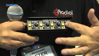 Video thumbnail for Radial Gold Digger 4-ch Mic Selector Overview - Sweetwater at Winter NAMM 2013 by Sweetwater