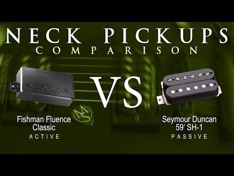 Fishman FLUENCE CLASSIC vs Seymour Duncan 59' SH-1 - Neck Pickup Guitar Tone Comparison Demo