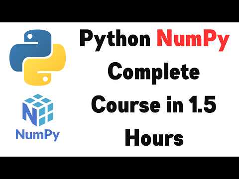 Numpy Tutorial In English The Complete Course Python Numpy Library