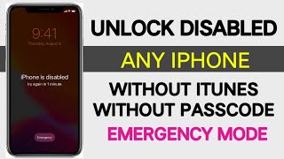 UNLOCK DISABLED IPHONE WITHOUT ITUNES