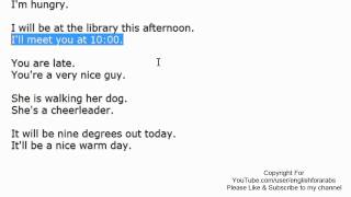 English For Beginners Tutorial 35 - English Grammar - Short Forms Examples