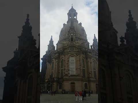 Frauenkirche em Neumarkt Dresden Alemanha: um lugar de fé e esperança