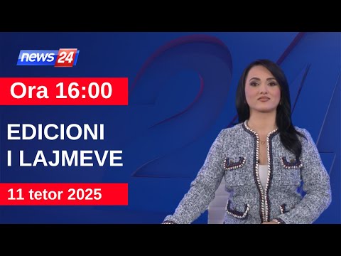 11 tetor 2025 Edicioni i Lajmeve në News24 në studio Megi Latifi (Ora 16:00)