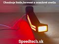 Pozičné LED svetlo 12V / 24V / ľavé - červené / biele / oranžové (57x145x185mm) ECE - Video Youtube
