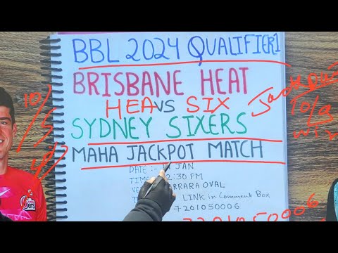 Brisbane heat vs Sydney sixers Qualifier 1 Match Prediction, HEA vs SIX Dream11 Prediction bbl 2024