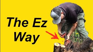100% Absolutely The EASIEST WAY to Remove Bushes & Shrubs | With What Tool? You